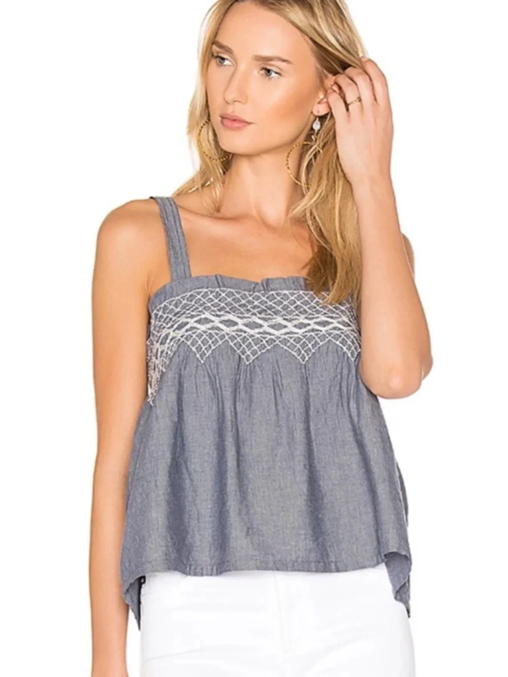 Current Elliot The‎ Smocked Tank- NWT. Retail 218